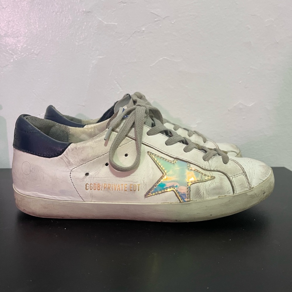 GOLDEN GOOSE SNEAKERS WITH HOLOGRAPHIC STAR